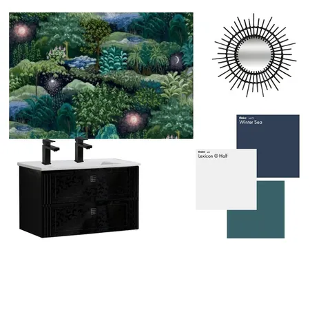 Midnight Bathroom Interior Design Mood Board by HGInteriorDesign on Style Sourcebook