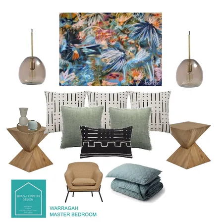 WARRAGAH MASTER BEDROOM Interior Design Mood Board by Briana Forster Design on Style Sourcebook