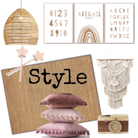 לוח השראה בוהו ילדה Interior Design Mood Board by kerenHS on Style Sourcebook