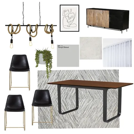 Industrial Dining Interior Design Mood Board by Ahysampv on Style Sourcebook