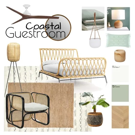 Coastal Guestroom Interior Design Mood Board by Steph Weir on Style Sourcebook