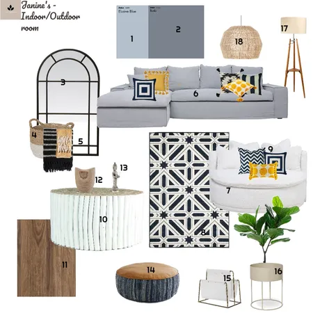 Janine's Outdoor Room Interior Design Mood Board by Nuria on Style Sourcebook