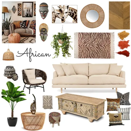 African design style Interior Design Mood Board by andreacaruso on Style Sourcebook