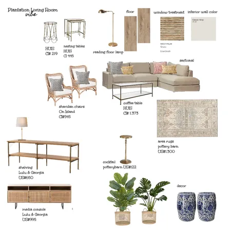 Plantation Vibe Interior Design Mood Board by KShort on Style Sourcebook