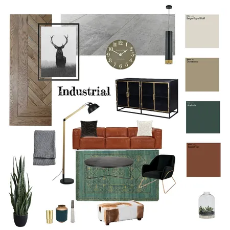 Industrial Interior Design Mood Board by Evelin J on Style Sourcebook