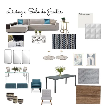 Living e Sala de Jantar Interior Design Mood Board by FICODesign on Style Sourcebook