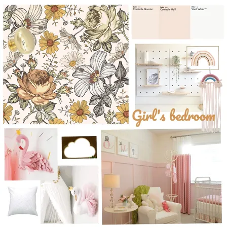 Girls room Interior Design Mood Board by leilinliu on Style Sourcebook