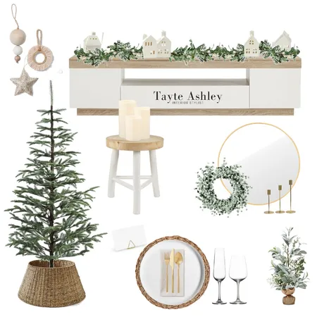 Neutral Christmas Interior Design Mood Board by Tayte Ashley on Style Sourcebook