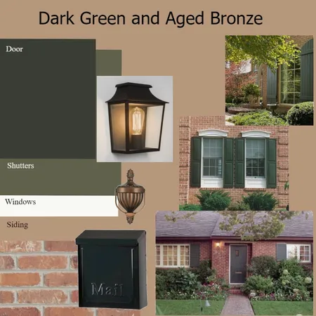 Dark Brown Green Interior Design Mood Board by dorothy on Style Sourcebook