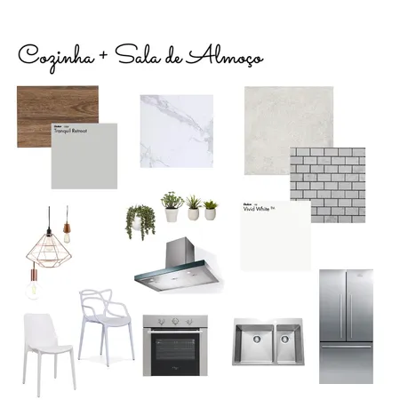 Cozinha e Sala de Almoço Interior Design Mood Board by FICODesign on Style Sourcebook