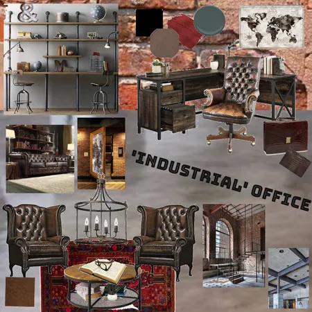 Industrial Office 1 Interior Design Mood Board by Frames 2 Be on Style Sourcebook