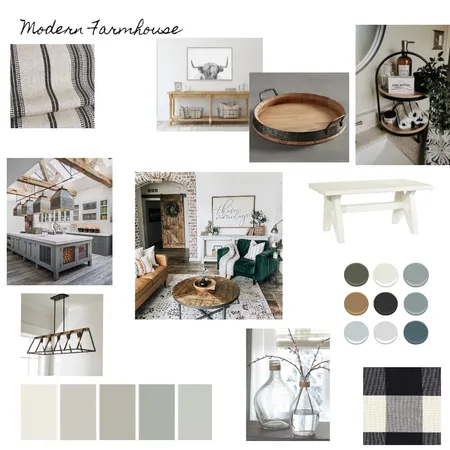 Modern Farmhouse Interior Design Mood Board by Robin W Grove on Style Sourcebook