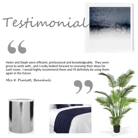 Testimonial Bramhall Pimlott Interior Design Mood Board by Steph Smith on Style Sourcebook