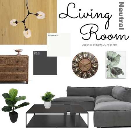 Neutral Living Room Interior Design Mood Board by ffadhi1001 on Style Sourcebook