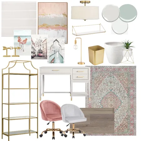 Sample Board - IDI - Study room Interior Design Mood Board by Elle Ryan Interiors on Style Sourcebook