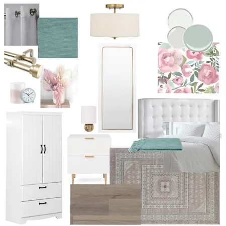 Sample Board - IDI - Guest Room Interior Design Mood Board by Elle Ryan Interiors on Style Sourcebook