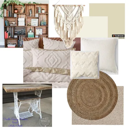 Charlotte's boho bedroom Interior Design Mood Board by BRAVE SPACE interiors on Style Sourcebook