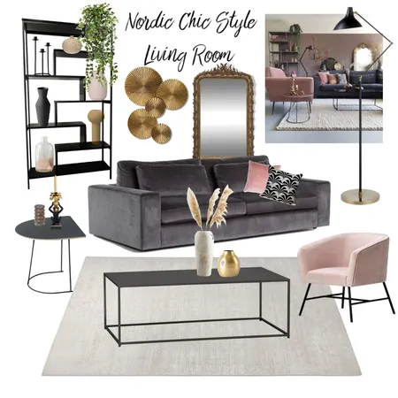 Nordic Chic style living room Interior Design Mood Board by karolinrillo on Style Sourcebook