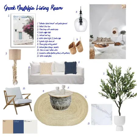 Greek Nostalgia Nu 2 Interior Design Mood Board by elenazach on Style Sourcebook