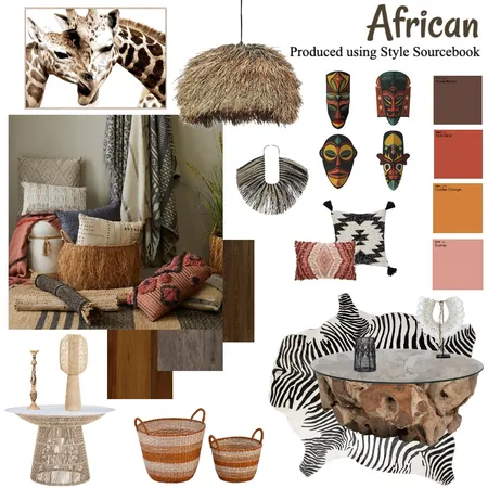 African Interior Design Mood Board by Anson Kearney on Style Sourcebook