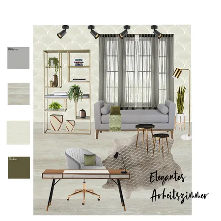 Arbeitszimmer Interior Design Mood Board by TatiVT on Style Sourcebook