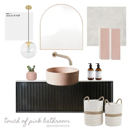 Pop of Pink Bathroom Interior Design Mood Board by ESST. INTERIORS on Style Sourcebook