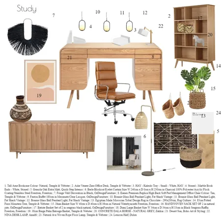 Study Mood Board Interior Design Mood Board by ladiamibug on Style Sourcebook