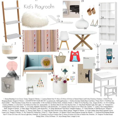 Playroom Mood Board Interior Design Mood Board by ladiamibug on Style Sourcebook