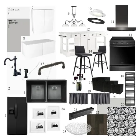 Kitchen Sample Board Interior Design Mood Board by Gia123 on Style Sourcebook