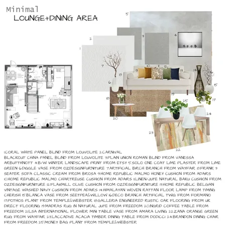 Minimal Interior Design Mood Board by FedeT on Style Sourcebook