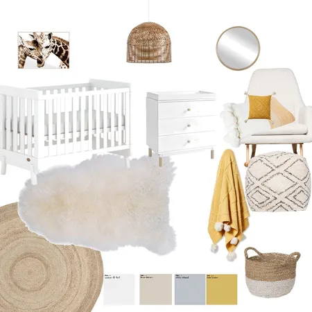 baby room mustard 2 Interior Design Mood Board by heathermitchs on Style Sourcebook