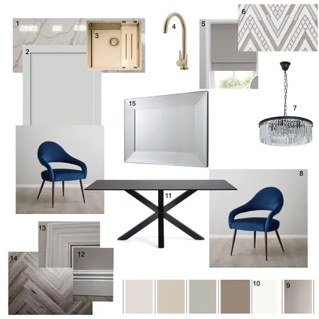 sample board 2 - kitchen/dining Interior Design Mood Board by rakayaharding on Style Sourcebook