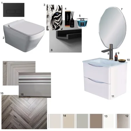 sample board 3 - WC Interior Design Mood Board by rakayaharding on Style Sourcebook