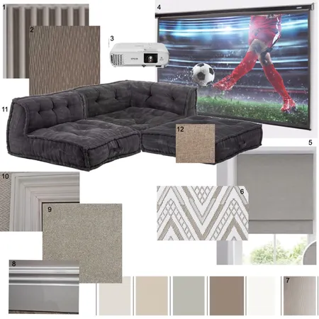 sample board 4 - games room Interior Design Mood Board by rakayaharding on Style Sourcebook