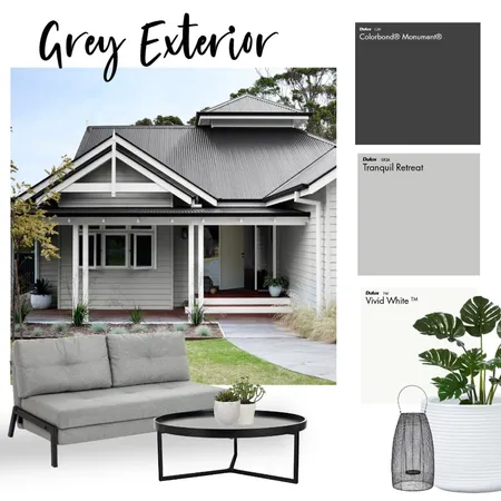Grey Exterior Colour Palette Interior Design Mood Board by Janine C on Style Sourcebook