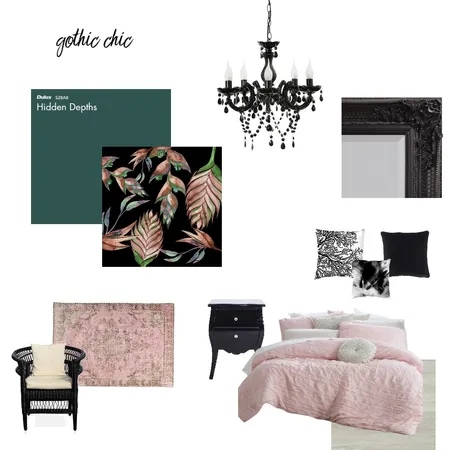 Gothic Chic Interior Design Mood Board by jacintareid on Style Sourcebook