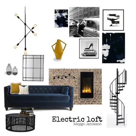 electric loft Interior Design Mood Board by Maygn Jamieson on Style Sourcebook