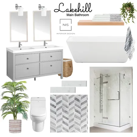 Lakehill Main Bathroom (option 1) Interior Design Mood Board by Nis Interiors on Style Sourcebook