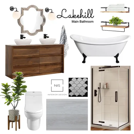 Lakehill Main Bathroom (option 2) Interior Design Mood Board by Nis Interiors on Style Sourcebook
