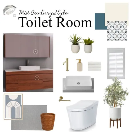 Toilet Interior Design Mood Board by Yuka on Style Sourcebook