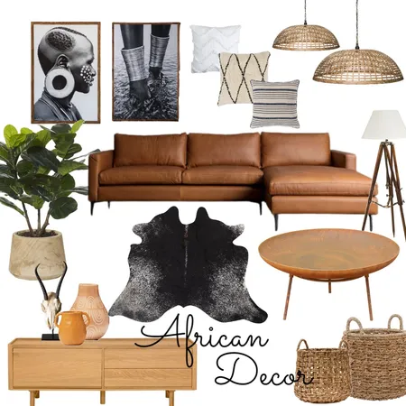 African Decore Interior Design Mood Board by Buhle on Style Sourcebook
