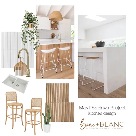 Mayf Springs - Kitchen Interior Design Mood Board by bone + blanc interior design studio on Style Sourcebook