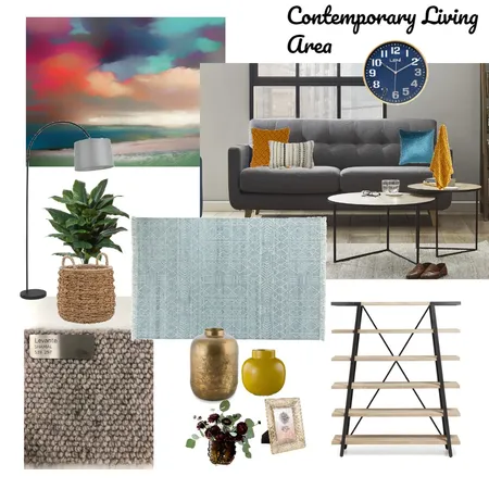 Contemporary Living Interior Design Mood Board by Jo Sievwright on Style Sourcebook