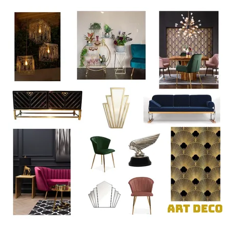 Art Deco Interior Design Mood Board by ajmelb on Style Sourcebook