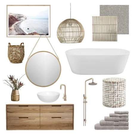 Coastal Bathroom Interior Design Mood Board by georgiamurphy on Style Sourcebook