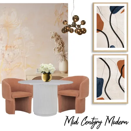 Mid-Century Modern Dining Interior Design Mood Board by Olive et Oriel on Style Sourcebook