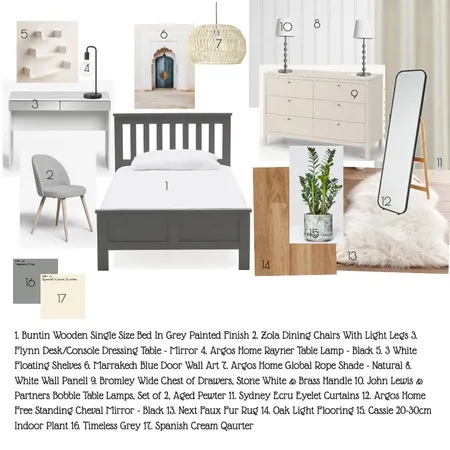 Guest Bedroom Interior Design Mood Board by silver_hazel on Style Sourcebook