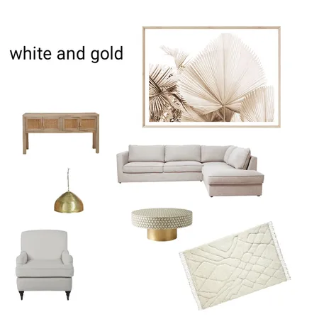 White and gold Interior Design Mood Board by Roshini on Style Sourcebook