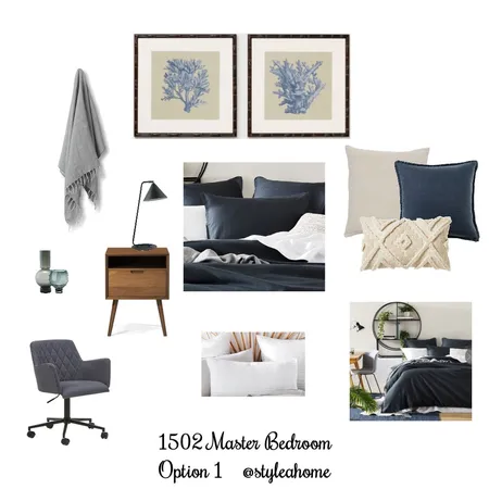 1502 Master Bedroom Option 1 Interior Design Mood Board by Styleahome on Style Sourcebook