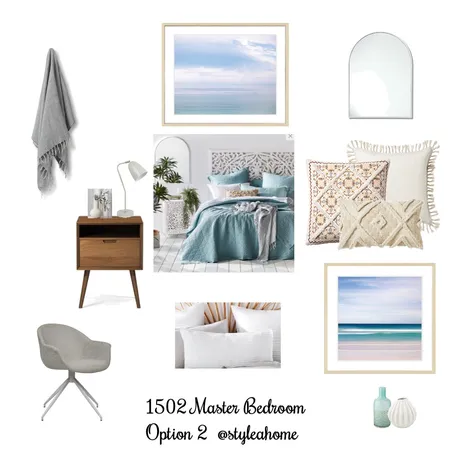 1502 Master Bedroom Option 2 Interior Design Mood Board by Styleahome on Style Sourcebook